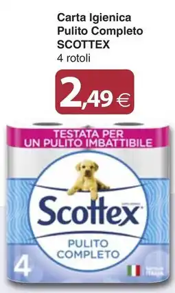 Docks Market Carta Igienica Pulito Completo SCOTTEX offerta