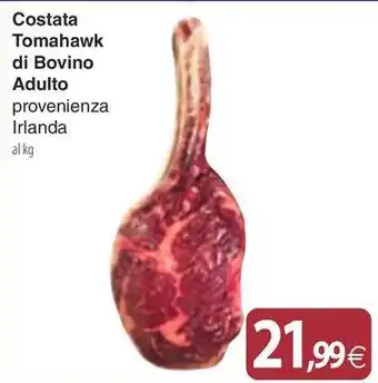 Docks Market Costata Tomahawk di Bovino Adulto offerta