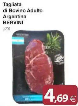 Docks Market Tagliata di Bovino Adulto Argentina BERVINI offerta