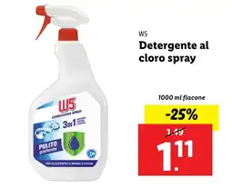 Lidl W5 Detergente al cloro spray offerta