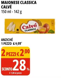 Tigros Maionese classica CALVÉ offerta