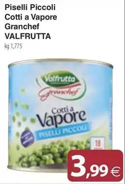 Docks Market Piselli Piccoli Cotti a Vapore Granchef VALFRUTTA offerta