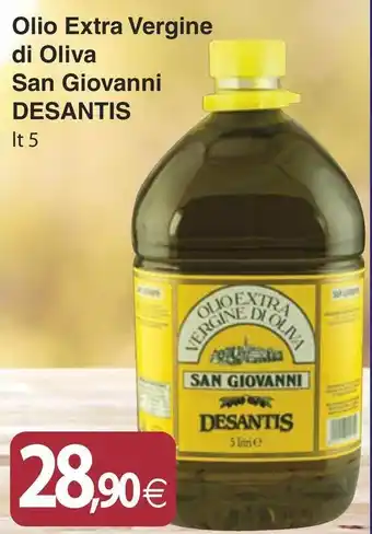 Docks Market Olio Extra Vergine di Oliva San Giovanni DESANTIS offerta