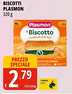 Tigros Biscotti PLASMON offerta