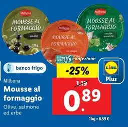 Lidl Milbona Mousse al formaggio offerta