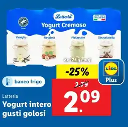 Lidl Latteria Yogurt intero gusti golosi offerta