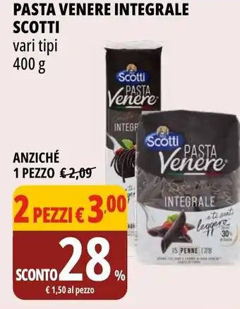 Tigros Pasta venere integrale SCOTTI offerta