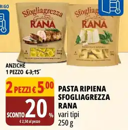 Tigros Pasta ripiena sfogliagrezza RANA offerta