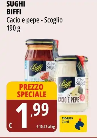 Tigros Sughi BIFFI cacio e pepe - scoglio offerta