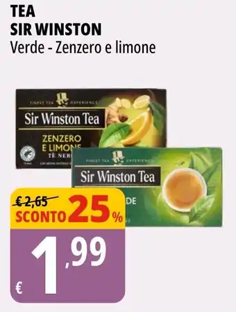 Tigros Tea SIR WINSTON offerta