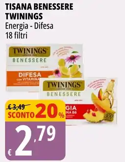 Tigros Tisana benessere TWININGS energia - difesa offerta