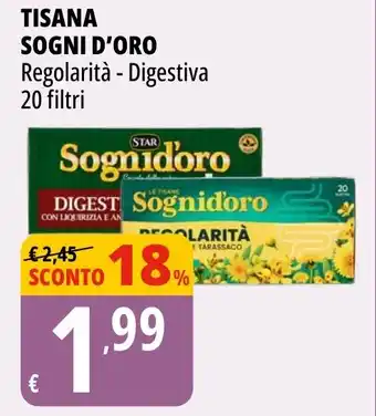 Tigros Tisana SOGNI D'ORO regolarità - digestiva offerta