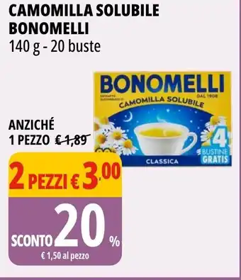 Tigros Camomilla solubile BONOMELLI offerta