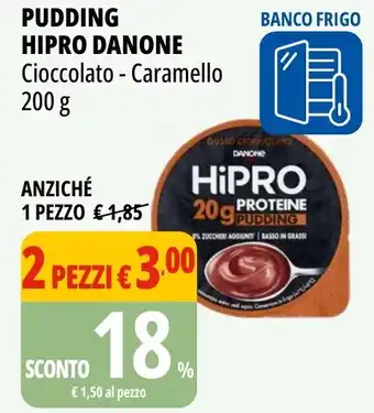 Tigros Pudding hipro DANONE cioccolato - caramello offerta