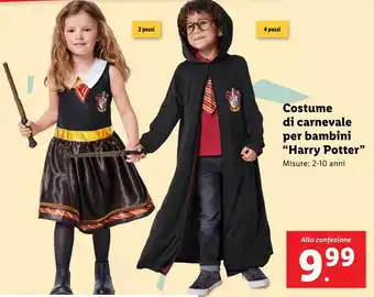 Lidl Costume di carnevale per bambini "Harry Potter" offerta