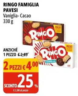 Tigros Ringo famiglia PAVESI vaniglia-cacao offerta