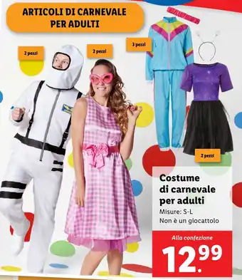 Lidl Costume di carnevale per adulti offerta