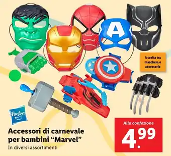 Lidl Accessori di carnevale per bambini "Marvel" offerta