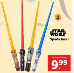 Lidl STAR WARS Spada laser offerta