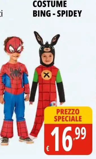 Tigros Costume bing - spidey offerta