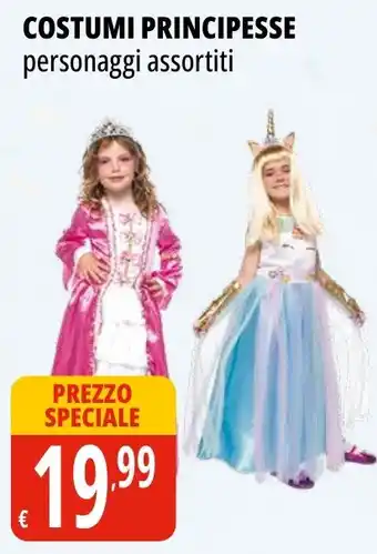 Tigros Costumi principesse personaggi assortiti offerta