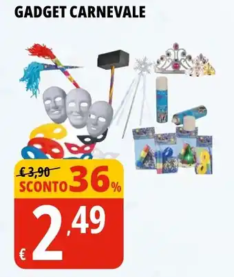 Tigros Gadget carnevale offerta