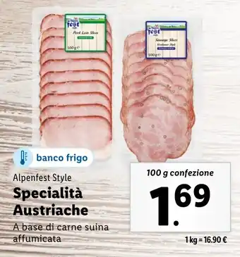 Lidl Alpenfest Style Specialità Austriache offerta