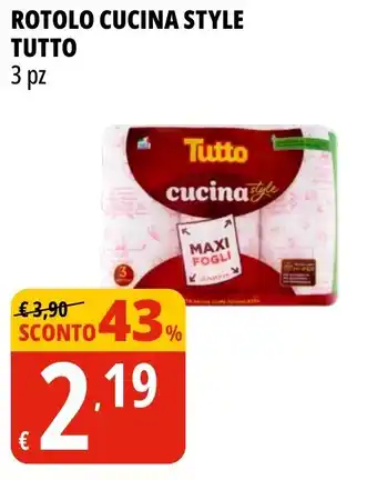 Tigros Rotolo cucina style TUTTO offerta