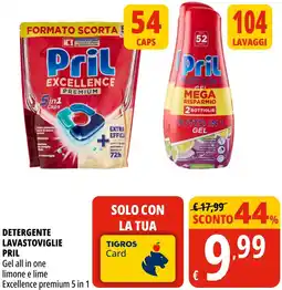 Tigros Detergente lavastoviglie PRIL offerta