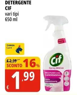 Tigros Detergente CIF offerta