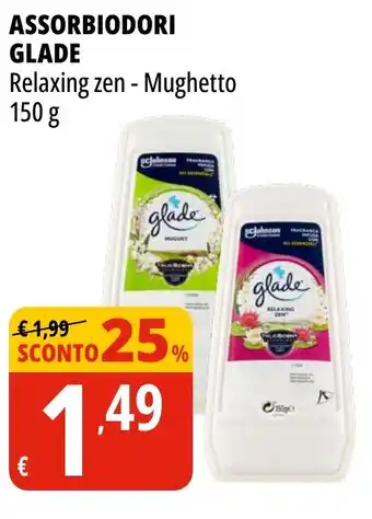 Tigros Assorbiodori GLADE relaxing zen - mughetto offerta