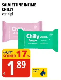 Tigros Salviettine intime CHILLY offerta