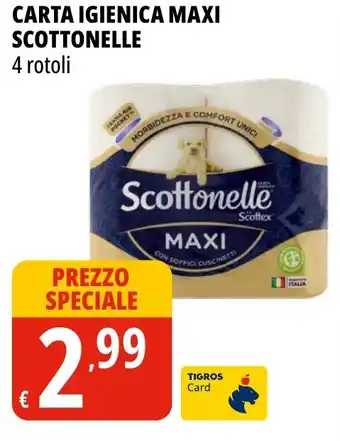 Tigros Carta igienica maxi SCOTTONELLE offerta