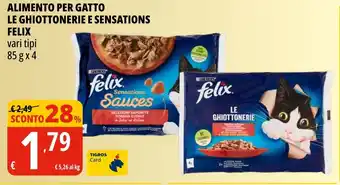 Tigros Alimento per gatto le ghiottonerie e sensations FELIX offerta