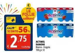 Tigros Actimel DANONE bianco - fragola offerta