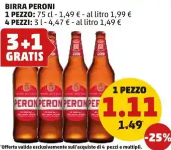 PENNY Birra PERONI offerta