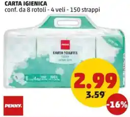 PENNY Carta igienica -25% PENNY. offerta