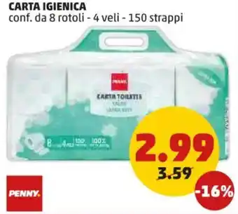 PENNY Carta igienica -25% PENNY. offerta