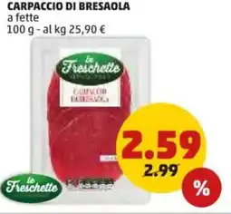 PENNY Carpaccio di bresaola a fette offerta