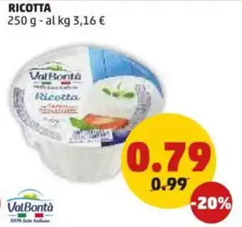 PENNY Ricotta VALBONTÀ offerta