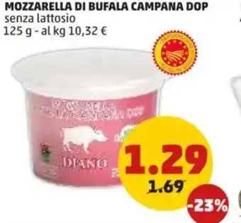 PENNY Mozzarella di bufala campana dop senza lattosio offerta