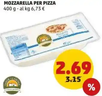 PENNY Mozzarella per pizza offerta