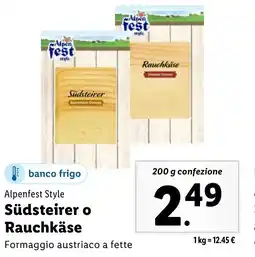 Lidl Alpenfest Style Südsteirer o Rauchkäse offerta