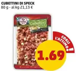 PENNY Cubettini di speck offerta