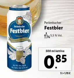 Lidl Perlenbacher Festbier offerta