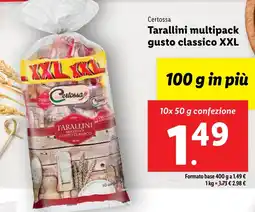 Lidl Certossa Tarallini multipack gusto classico XXL offerta