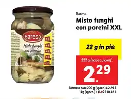 Lidl Baresa Misto funghi con porcini XXL offerta