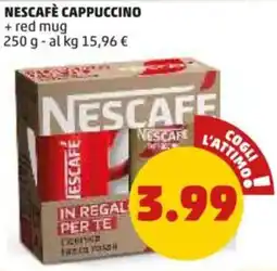 PENNY Nescafè cappuccino + red mug offerta