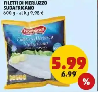 PENNY Filetti di merluzzo sudafricano NONBÉRICA offerta