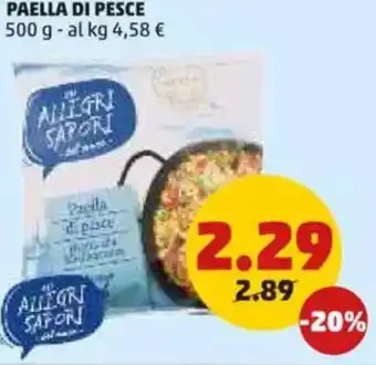 PENNY Paella di pesce offerta